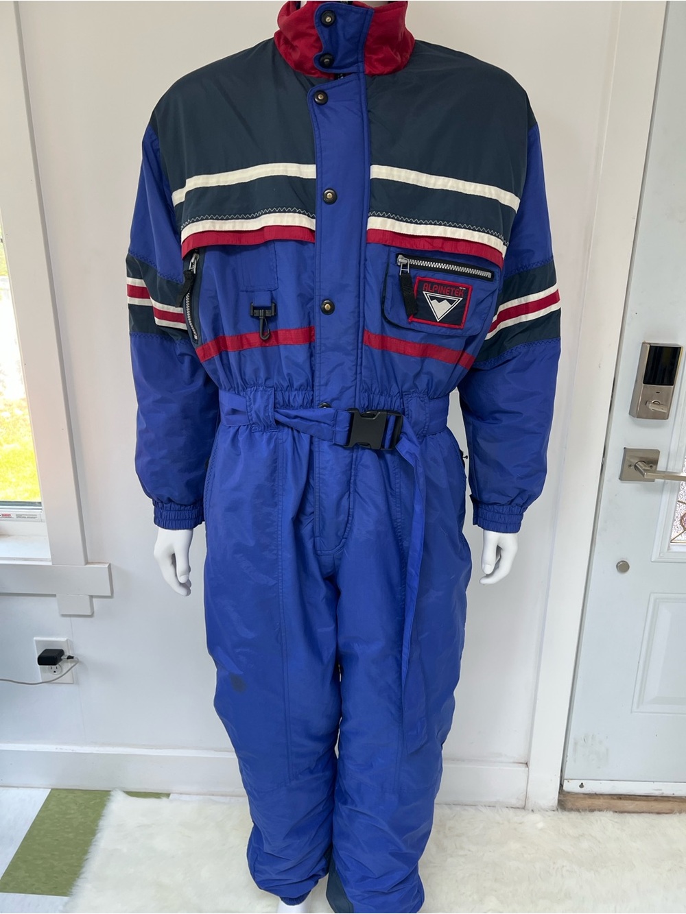 Retro Vintage 70s One-Piece Ski Snowsuit snowboarding Made in Canada Men size L